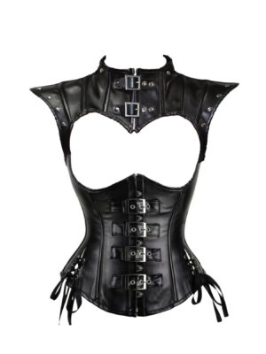Steampunk PU fabric shawl + underbust corset /2pcs main image