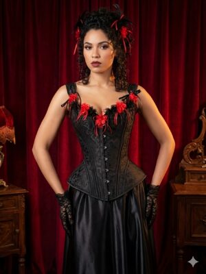 victorian gothic corset top alternate view