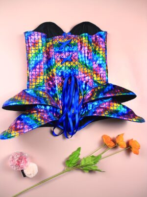 mermaid corset top alternate view