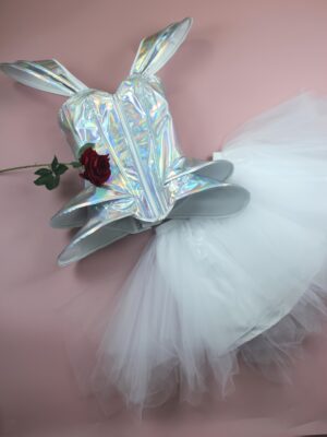 cyberpunk corset top alternate view