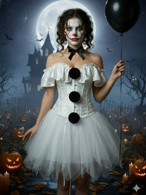 clowncore corset top alternate view