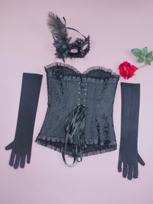 victorian gothic mermaid corset top alternate view