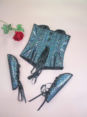 mermaid corset top alternate view