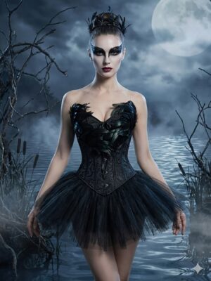 victorian gothic corset top alternate view