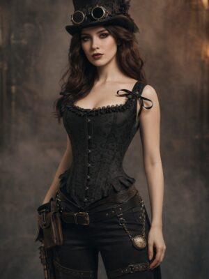 2675b steampunk retro corset top lifestyle