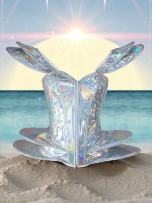 cyberpunk corset top alternate view