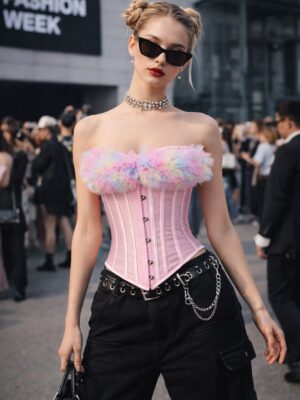 2606-Trendy sweet and spicy style corset top/1pcs main image