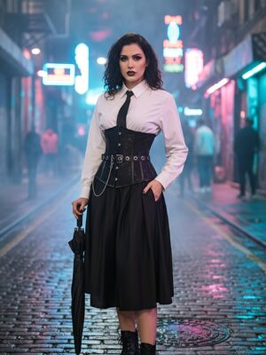 2610- Steampunk underbust corset top/1PCS main image