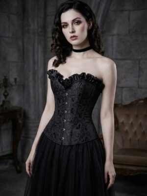 victorian gothic corset top front view