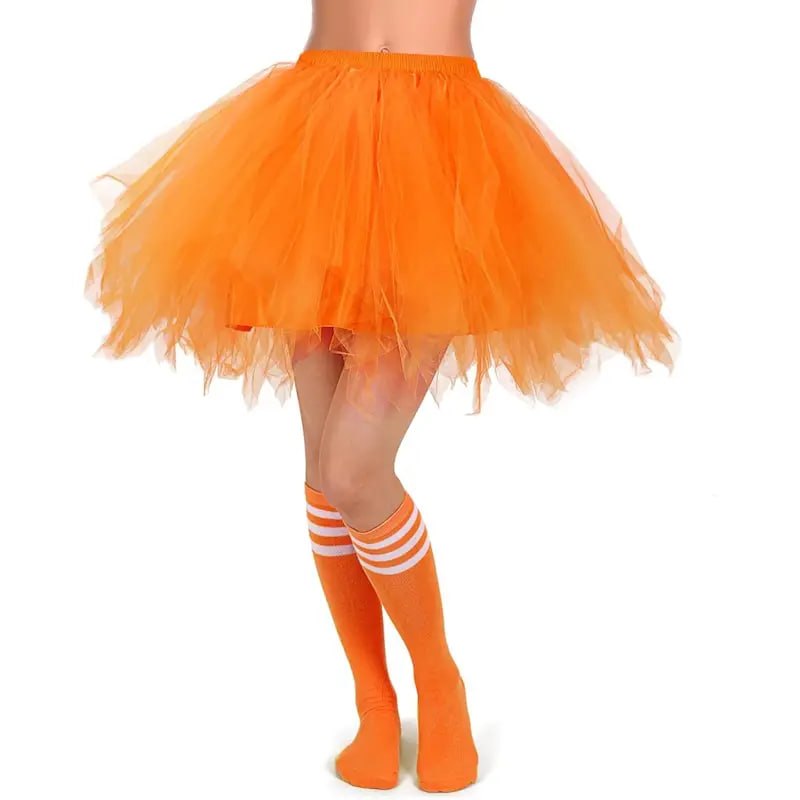 7044 Orange tutu skirt detail 7044 Orange tutu skirt detail