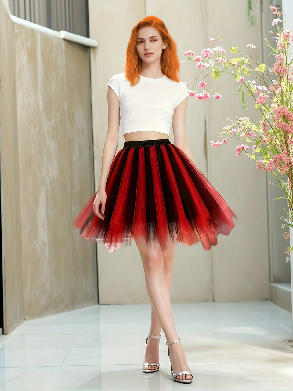 7044 Red Black Tutu Skirt 7044 Red Black tutu skirt