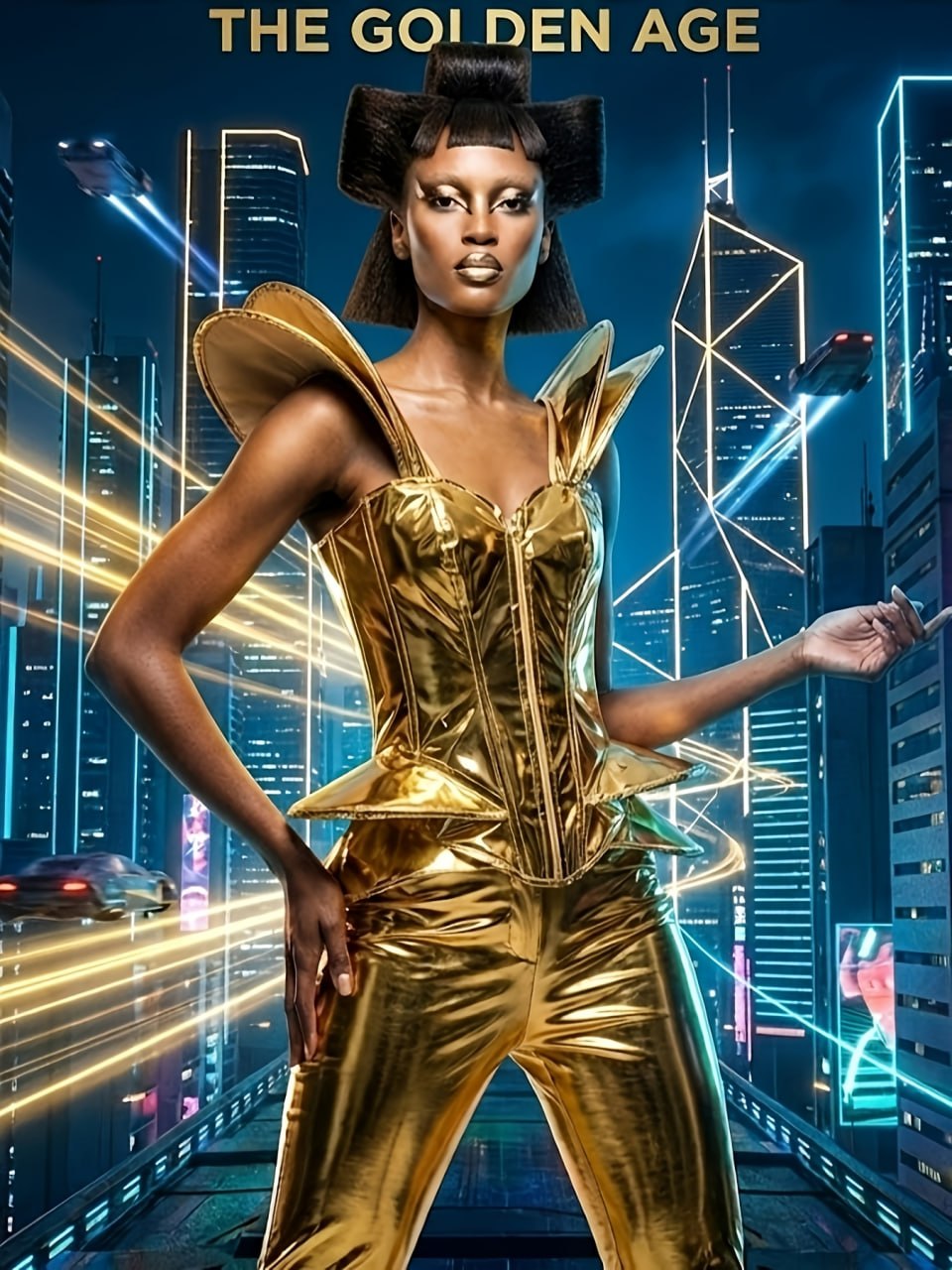 12407 Gold metallic cyber corset top 1pc image 1 12407 Gold metallic cyber corset top 1pc image 1
