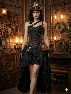 2504+7036 Victorian gothic two-piece costume set image 1