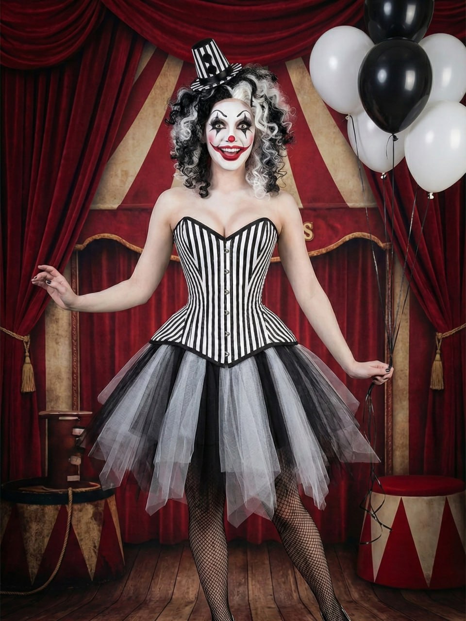 2603+7014 Clown Corset and Tutu Set image 1 2603+7014 Clown Corset and Tutu Set image 1