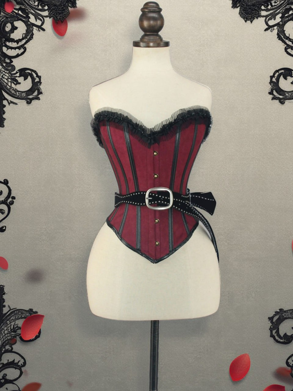 2676 burgundy image 5 2676 burgundy gothic corset dress