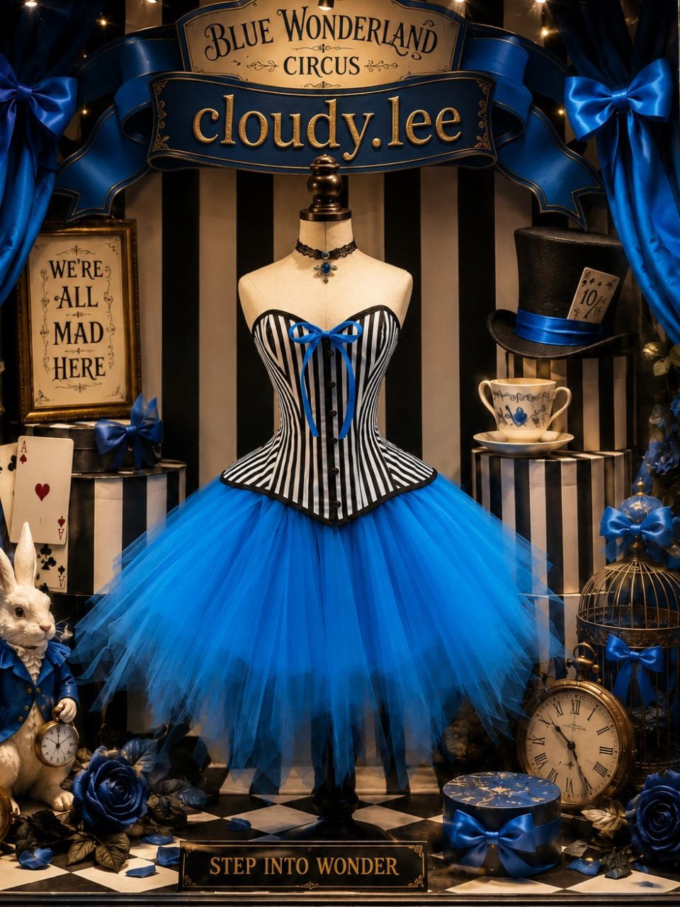 22603+7014 blue carnival corset and tutu costume set image 1 22603+7014 blue carnival corset and tutu costume set image 1