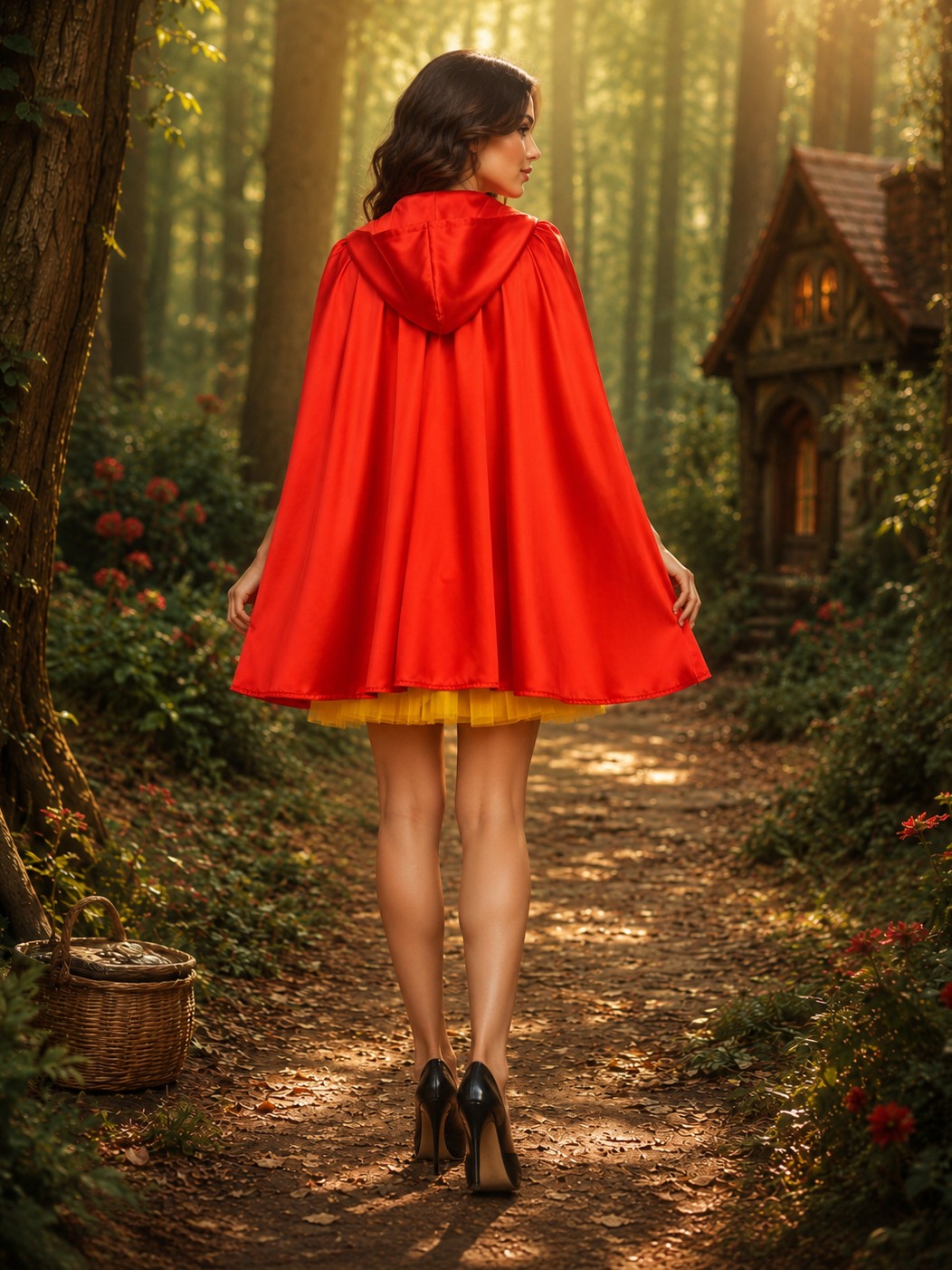 2382+7014+T003 red cape corset tutu costume set image 4 2382+7014+T003 red cape corset tutu costume set image 4