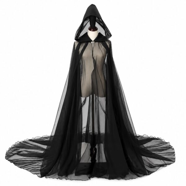 Split Cape Accessory T02 Hooded Cape Cloak Accessory – 4 Colors / 1pc
